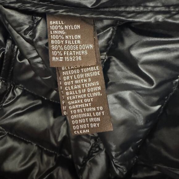 J.McLaughlin Sarabeth Black Short Sleeve Down Puffer Jacket Black XS - Picture 8 of 9